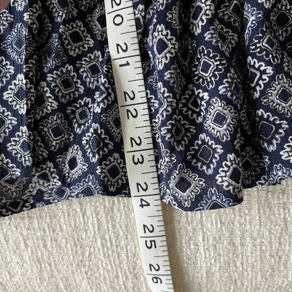 Kendall + Kylie Long Sleeve Smocked Peplum Blouse S - Picture 10 of 13